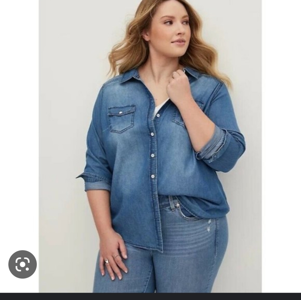 Torrid Denim Shirt sz 1
